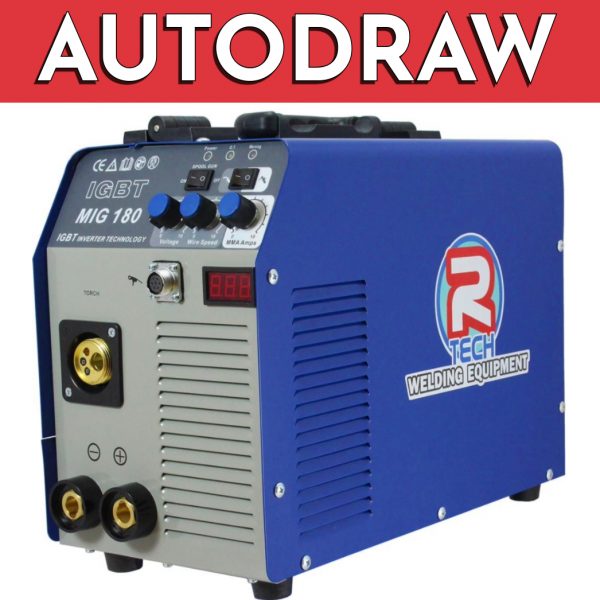 R-Tech 180 Amp Portable Inverter Mig Welder